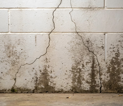 Foundation wall crack repair